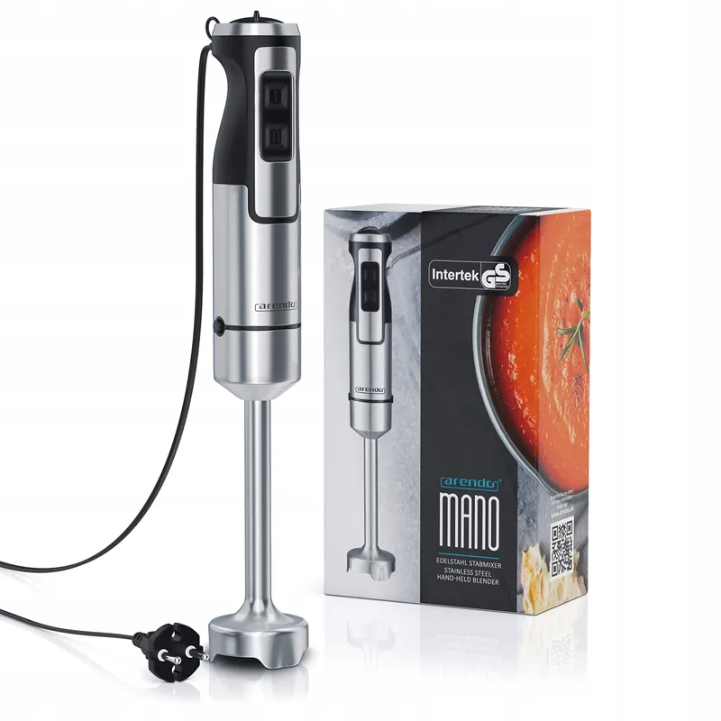 ARENDO Staafmixer 1000W RVS Traploze Snelheidsregeling Turbo — foto 7