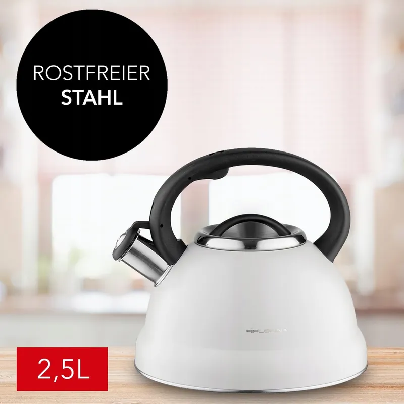 FLORINA Waterkoker RVS 2,5L Jacob Bakelieten Handvat Alle Kookplaten — foto 6