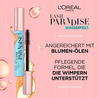 L'ORÉAL PARIS Lash Paradise Waterproof Mascara Gevoelige Ogen Zwart — miniatuur 4