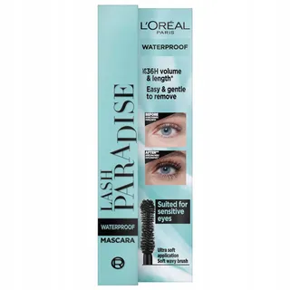 L'ORÉAL PARIS Lash Paradise Waterproof Mascara Gevoelige Ogen Zwart — miniatuur 7
