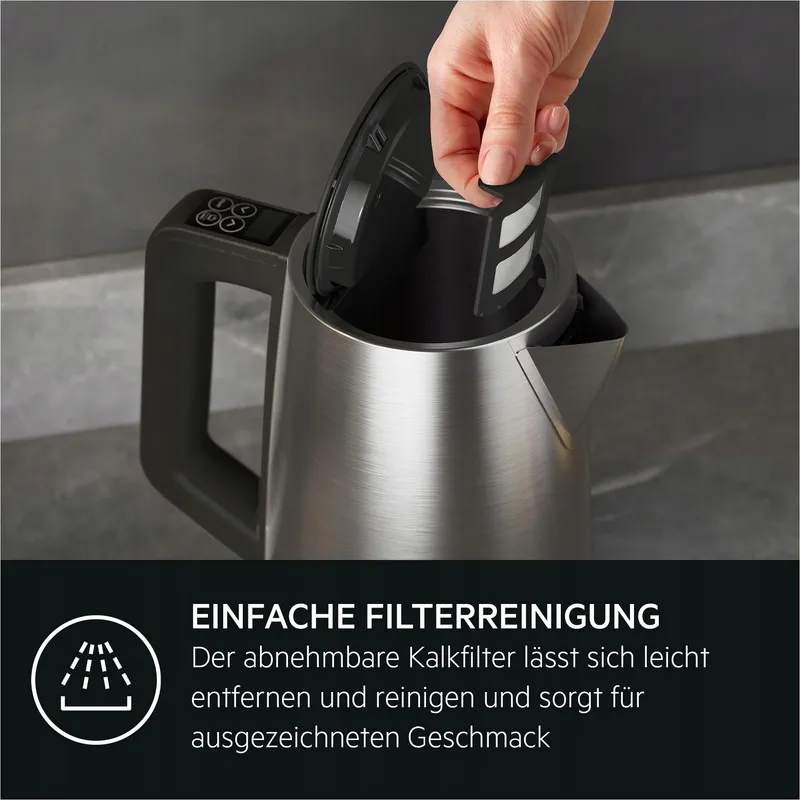 AEG Waterkoker 2400W 5 Temp. 1,7L Roestvrij Staal — foto 7