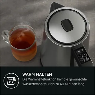 AEG Waterkoker 2400W 5 Temp. 1,7L Roestvrij Staal — miniatuur 9