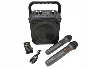SINGINGMATE Draagbare Bluetooth Karaoke Speaker Microfoons LED — miniatuur 11