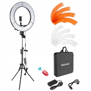 NEEWER Ringlicht Kit LED 18 Inch 52W 5500K Statief Bluetooth — miniatuur 1