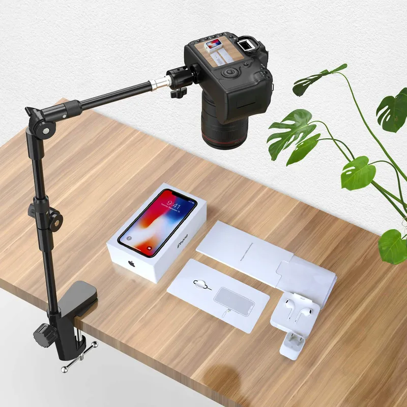 KDD Camerahouder 63cm Telefoonhouder Microfoon 360° — foto 2