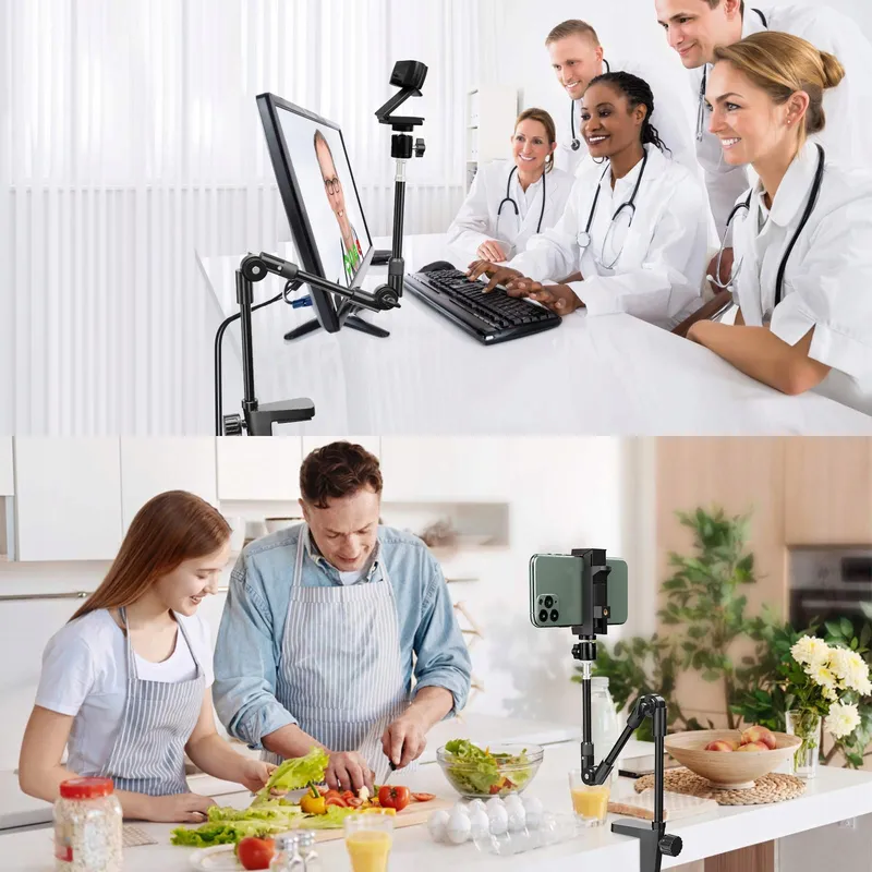 KDD Camerahouder 63cm Telefoonhouder Microfoon 360° — foto 6