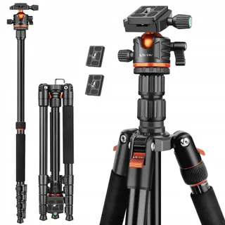 VICTIV Camerastatief 198cm Aluminium Reisstatief DSLR iPhone — miniatuur 1