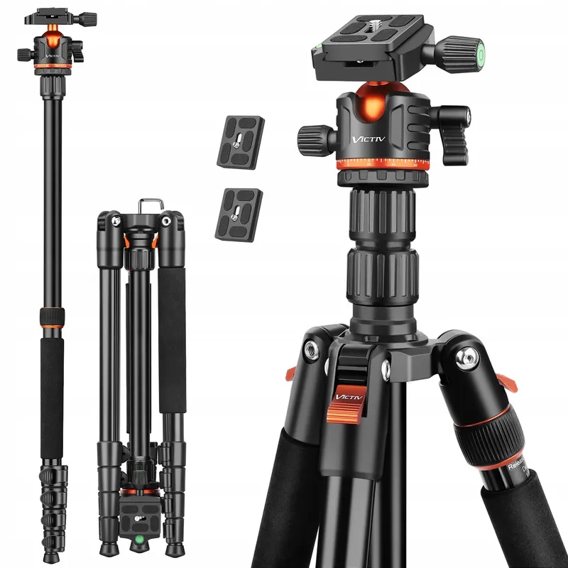 VICTIV Camerastatief 198cm Aluminium Reisstatief DSLR iPhone — foto 1