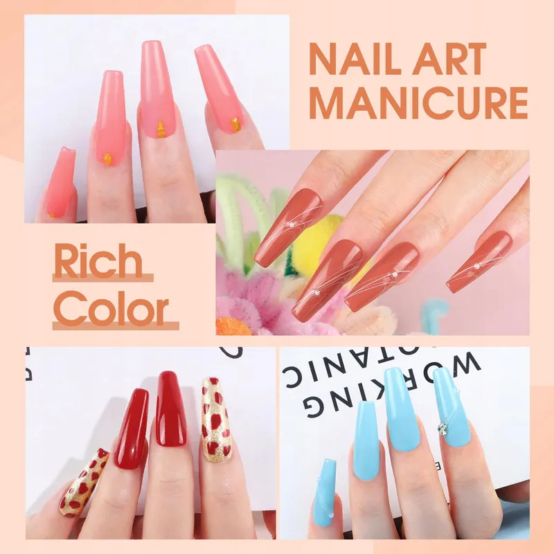COSCELIA UV Nagellak Set met Lamp 35 Kleuren Vijl Base Top — foto 2