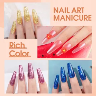 COSCELIA UV Nagellak Set met Lamp 35 Kleuren Vijl Base Top — miniatuur 3