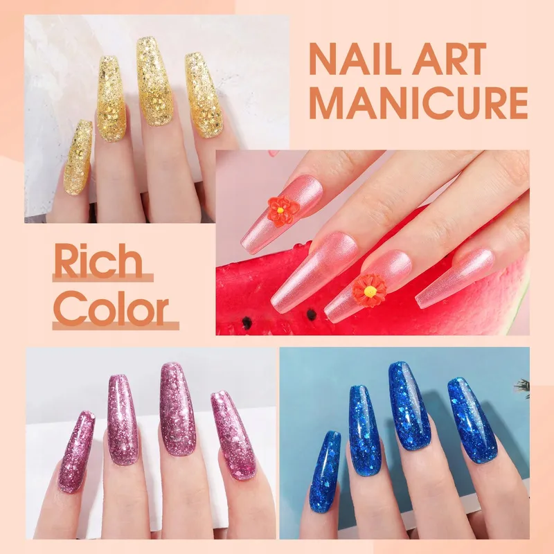 COSCELIA UV Nagellak Set met Lamp 35 Kleuren Vijl Base Top — foto 3