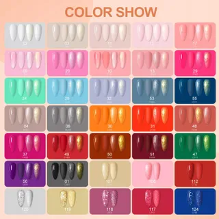 COSCELIA UV Nagellak Set met Lamp 35 Kleuren Vijl Base Top — miniatuur 5