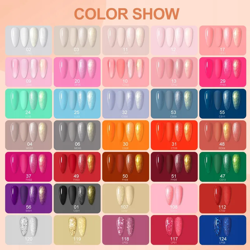 COSCELIA UV Nagellak Set met Lamp 35 Kleuren Vijl Base Top — foto 5