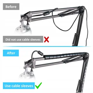 YOUSHARES K669 Microfoonarm met Popbescherming Boom Arm — miniatuur 3