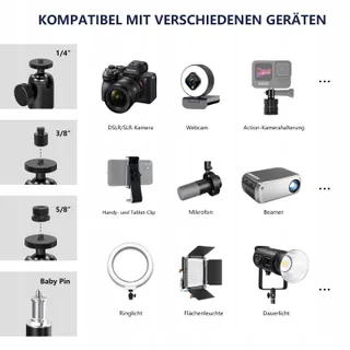 RAUBAY Metalen Magic Arm Camera Microfoon Projector — miniatuur 5