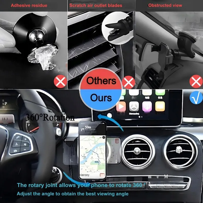 YIEDDE Autohouder Ventilatierooster Mercedes-Benz Mini Cooper — foto 5