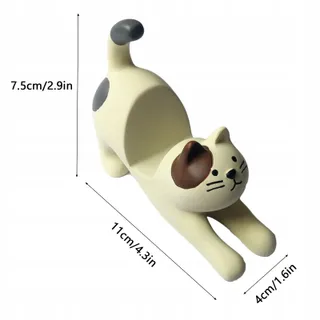HYXODJY Telefoonhouder Zwarte Kat Bureaustandaard Decoratie — miniatuur 6