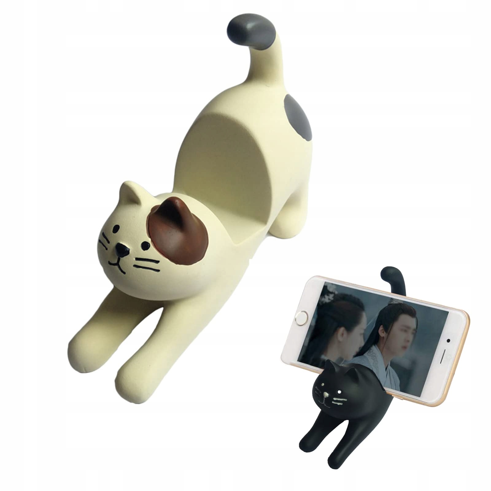 HYXODJY Telefoonhouder Zwarte Kat Bureaustandaard Decoratie