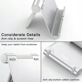 JETech Verstelbare Tabletstandaard iPad Galaxy Tab Zilver — miniatuur 6
