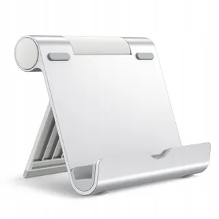 JETech Verstelbare Tabletstandaard iPad Galaxy Tab Zilver — miniatuur 1