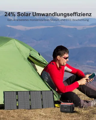 ELECAENTA 60W Draagbare Zonneoplader Opvouwbaar IP68 — miniatuur 4