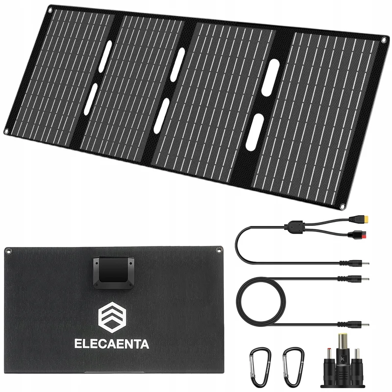 ELECAENTA 60W Draagbare Zonneoplader Opvouwbaar IP68 — foto 1