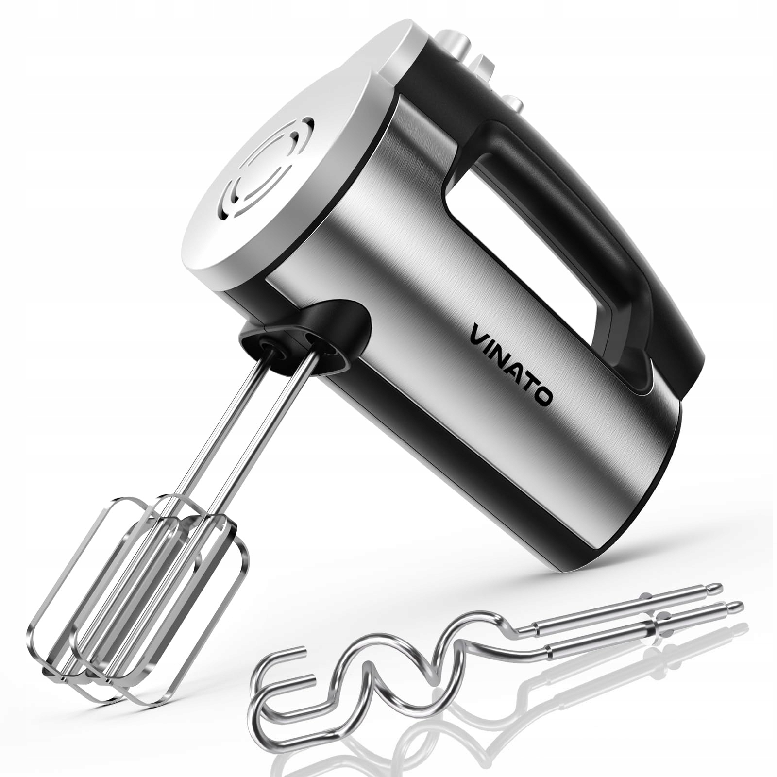 VINATO Handmixer 300W 6 Snelheden 2 Gardes en Deeghaken