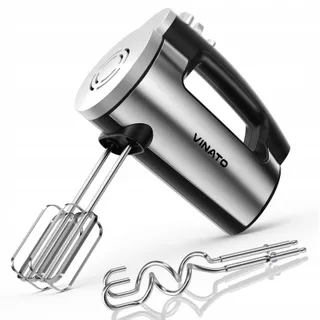VINATO Handmixer 300W 6 Snelheden 2 Gardes en Deeghaken — miniatuur 1