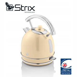 SWAN Retro Waterkoker 1,8L Vintage 3000W Creme — miniatuur 4
