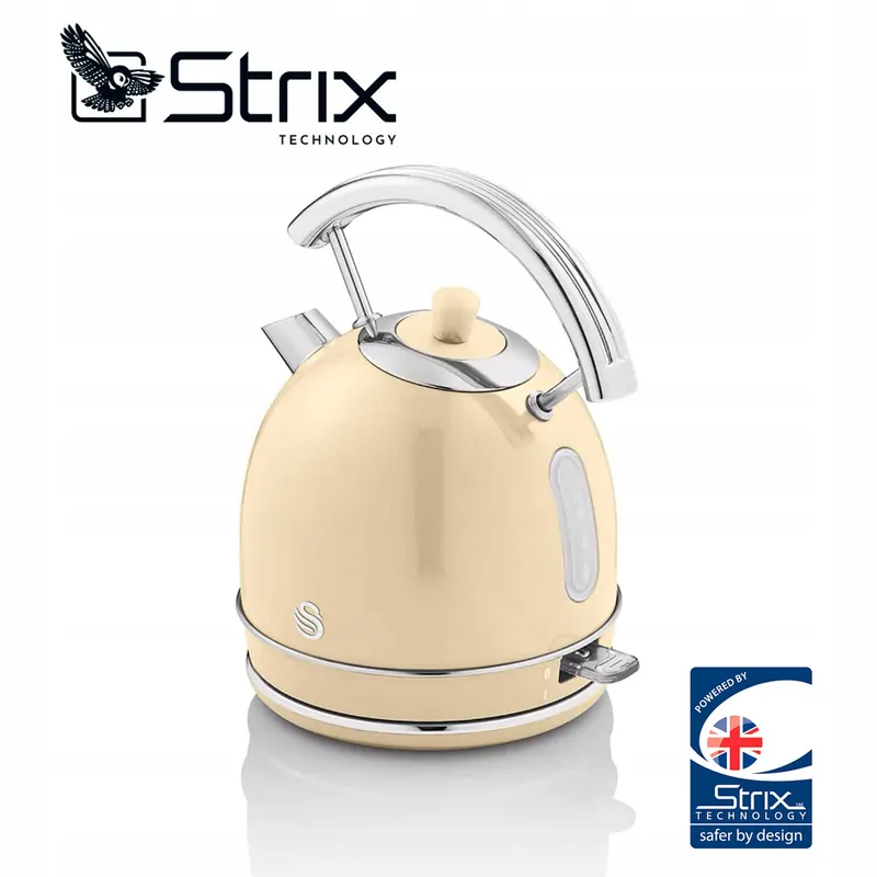 SWAN Retro Waterkoker 1,8L Vintage 3000W Creme — foto 4