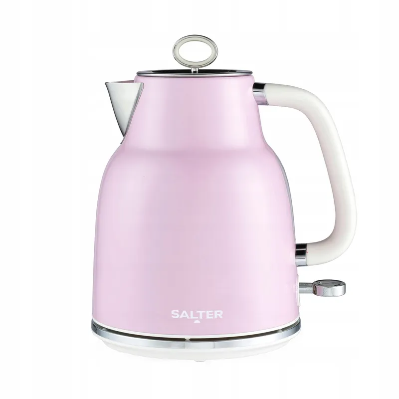 SALTER Retro Waterkoker 1,7L 3kW 360° Basis Kalkfilter Roze — foto 1