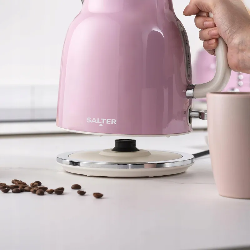 SALTER Retro Waterkoker 1,7L 3kW 360° Basis Kalkfilter Roze — foto 5