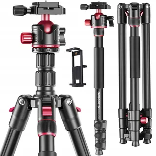 CAMBOFOTO 173cm Aluminium Statief 360° Kop iPad Houder — miniatuur 1