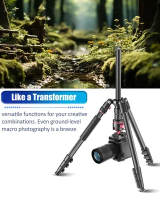 CAMBOFOTO 173cm Aluminium Statief 360° Kop iPad Houder — miniatuur 6