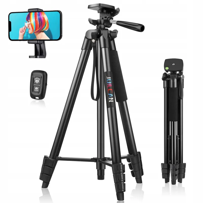 JOILCAN Aluminium Statief 161cm Smartphone Camera Bluetooth — foto 1