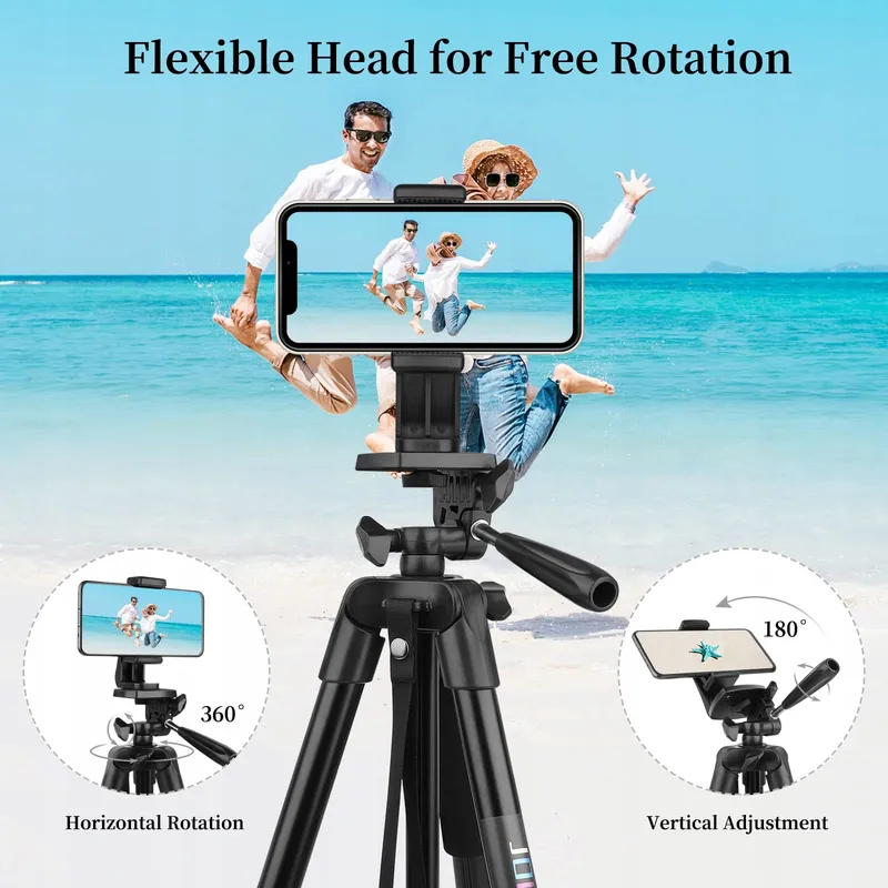 JOILCAN Aluminium Statief 161cm Smartphone Camera Bluetooth — foto 4