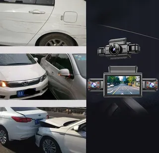 NHOPEEW Dashcam 4-Kanaals 1080P 360° 3" Scherm G-Sensor 64GB — miniatuur 16