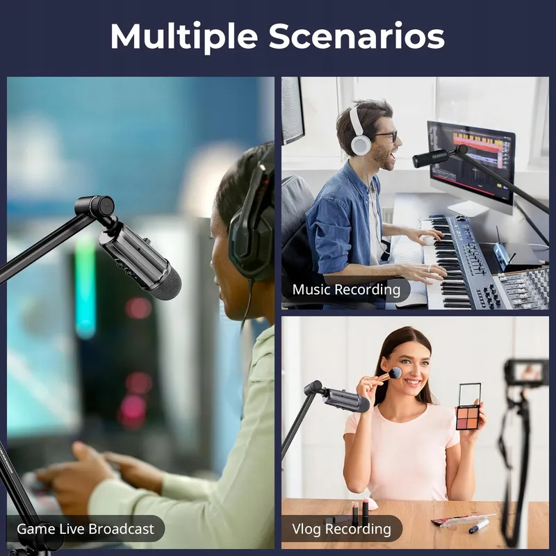 SMALLRIG Microfoonarm 360° Hydraulisch Podcast Streaming — foto 5