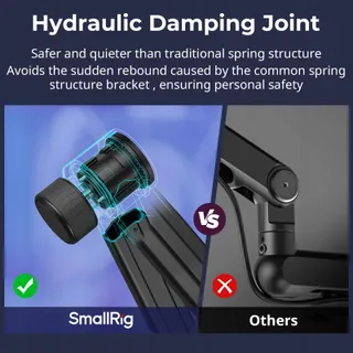 SMALLRIG Microfoonarm 360° Hydraulisch Podcast Streaming — miniatuur 4