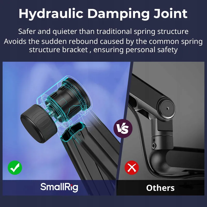 SMALLRIG Microfoonarm 360° Hydraulisch Podcast Streaming — foto 4