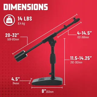 GATOR FRAMEWORKS Microfoonstatief Telescopische Arm — miniatuur 6