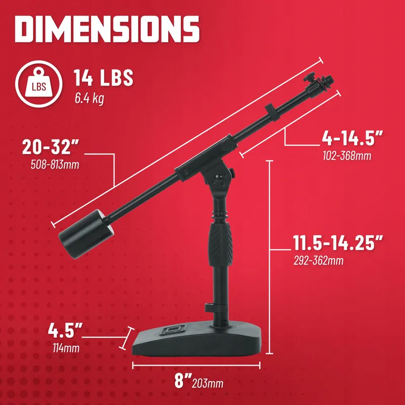 GATOR FRAMEWORKS Microfoonstatief Telescopische Arm — foto 6