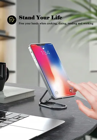 VAWCORNIC Universele Draaibare Telefoonhouder iPhone iPad Samsung — miniatuur 6