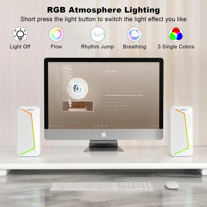 SOULION R40 Computerluidsprekers USB Bluetooth 5.3 Laptop Tablet — foto 4
