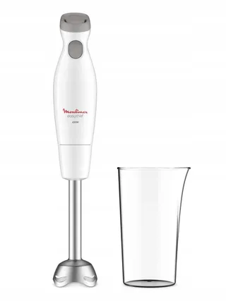 MOULINEX Easychef Staafmixer 450W 2 Snelheden Zelkrom Mes Wit — miniatuur 3