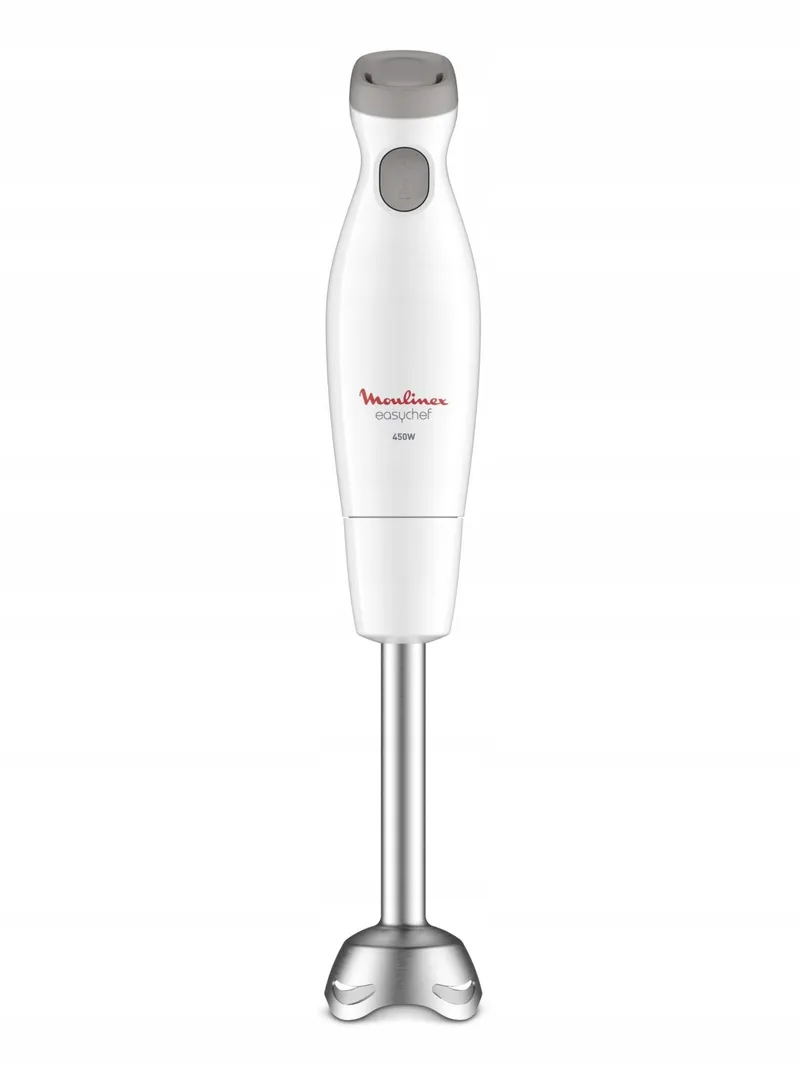 MOULINEX Easychef Staafmixer 450W 2 Snelheden Zelkrom Mes Wit — foto 1