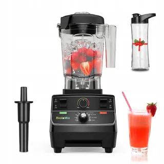 BIOLOMIX Krachtige Blender 2200W 2L 600ml BPA-Vrij Zelfreinigend — miniatuur 1