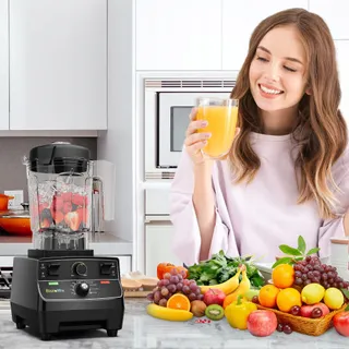 BIOLOMIX Krachtige Blender 2200W 2L 600ml BPA-Vrij Zelfreinigend — miniatuur 9