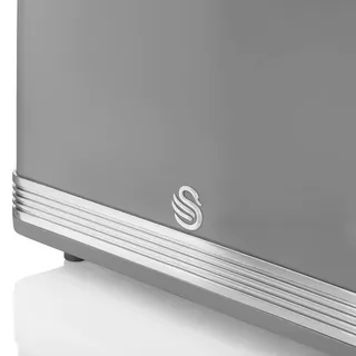 SWAN Retro Broodrooster 2-Slots Vintage 6 Standen Grijs 815W — miniatuur 6