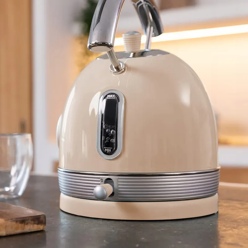 CECOTEC Waterkoker 1,8L 2200W Staal Vintage Stijl Beige — foto 3
